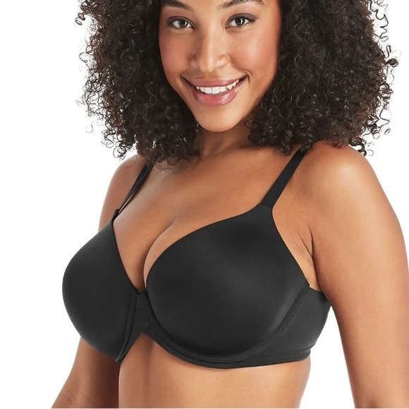 NWOT Maidenform One Fab Fit Modern Demi T-shirt Underwire Bra DM7543 Black 36DD - Picture 1 of 14